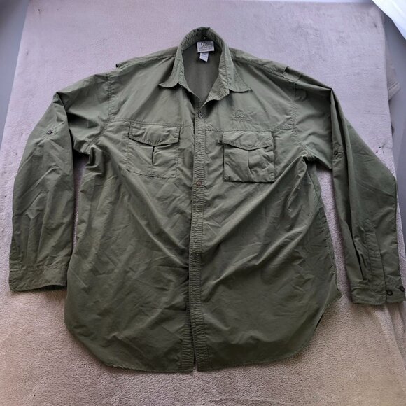 Ducks Unlimited Men's Shirt Size XXL Long Sleeve Fishing Hunting Button Up Green - Picture 7 of 8